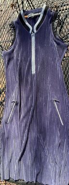 JAMIE SADOCK PIPPIN Deep Purple Crinkle Sleeveless Golf Tennis Dress - size XS